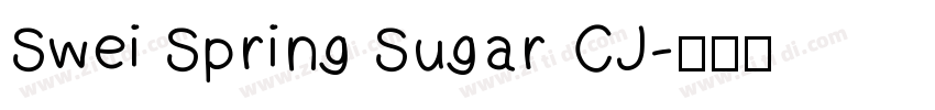 Swei Spring Sugar CJ字体转换